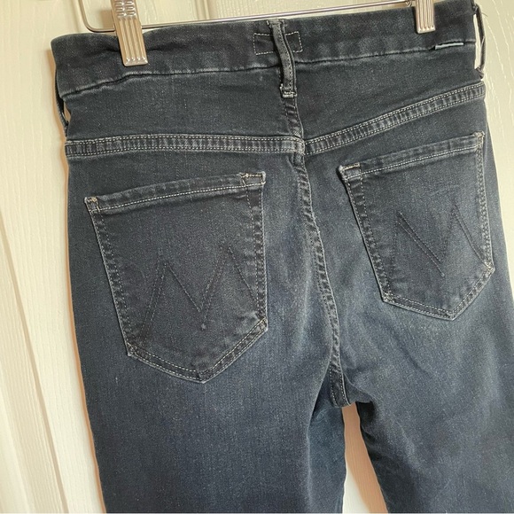 MOTHER High Rise Looker 26 Coffee Tea or Me? Dark Skinny - Picture 5 of 12